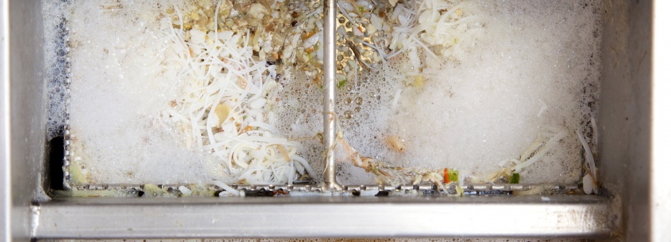 what is a grease trap food scraps